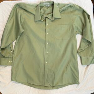 Geoffrey Beene Sage Green Dress Shirt
